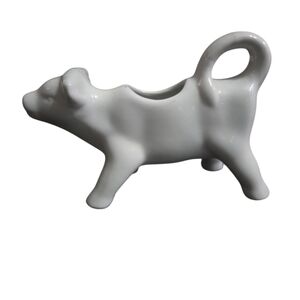 White Ceramic Cow Creamer